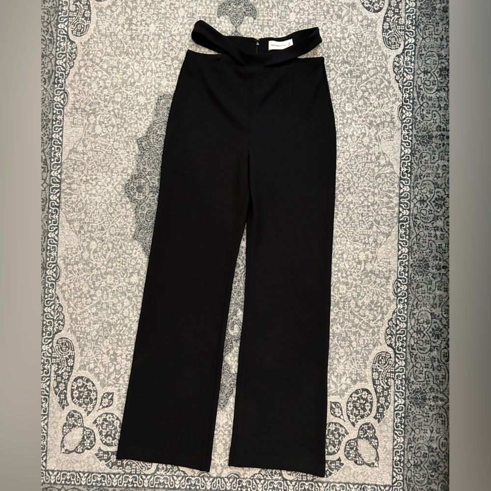 Abercrombie Elevated Strappy Waist Flare Pants